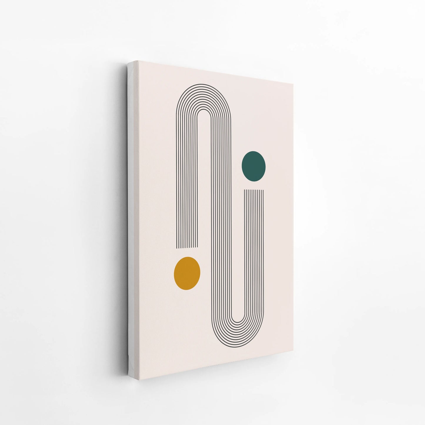 Abstract Art Lines I, Mid Century Modern, Wall Painting