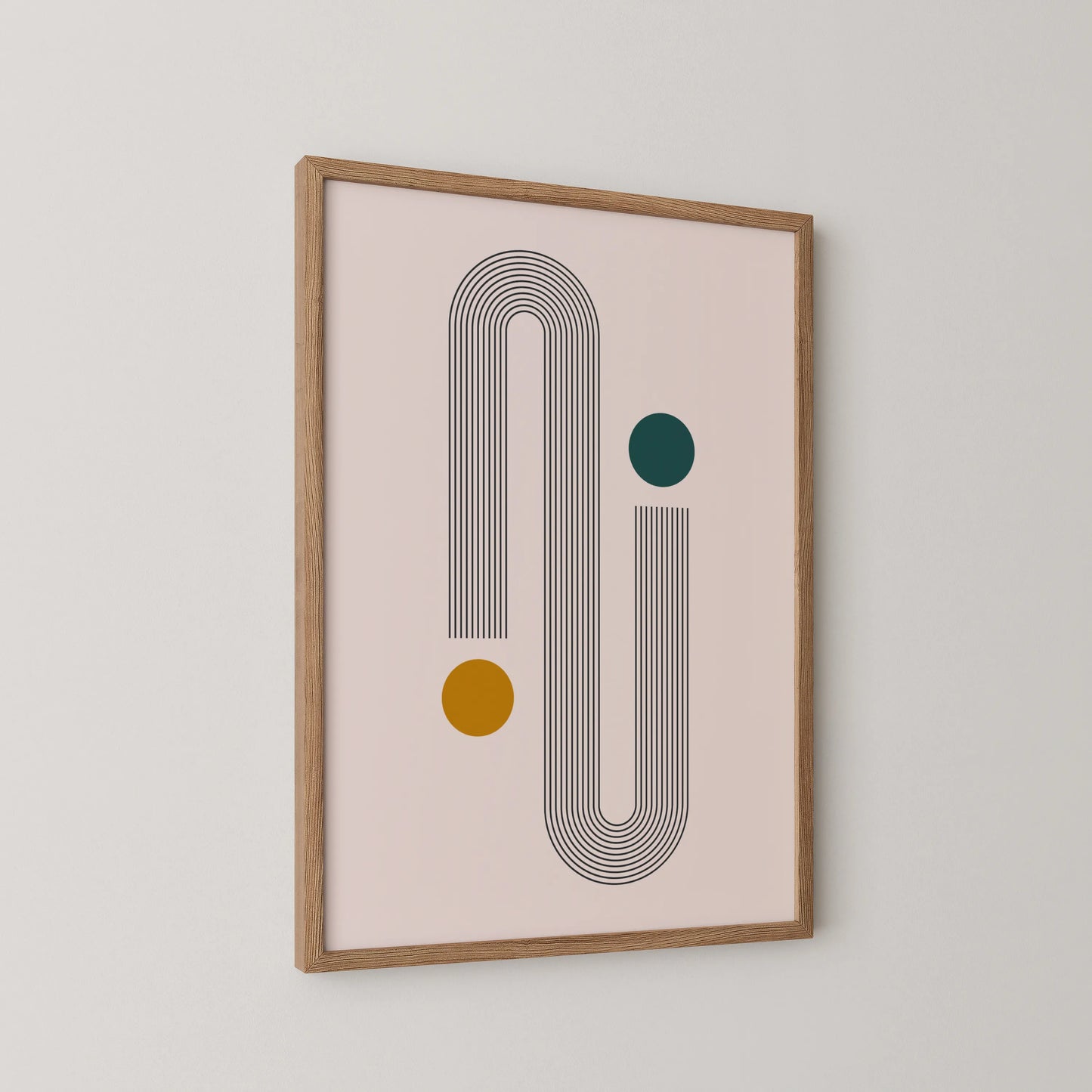 Abstract Art Lines I, Mid Century Modern, Wall Painting