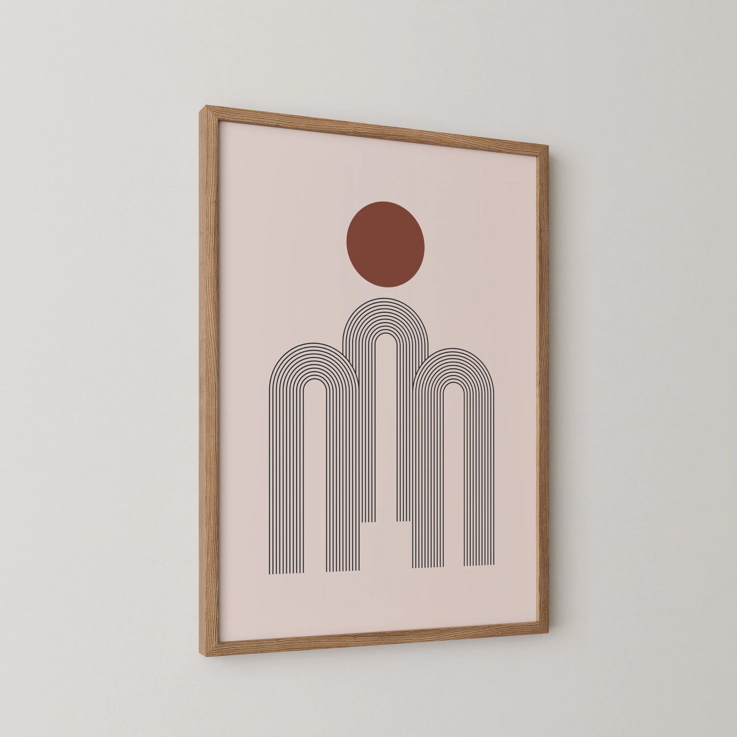 Abstract Art Lines, Mid Century Modern, Wall Painting