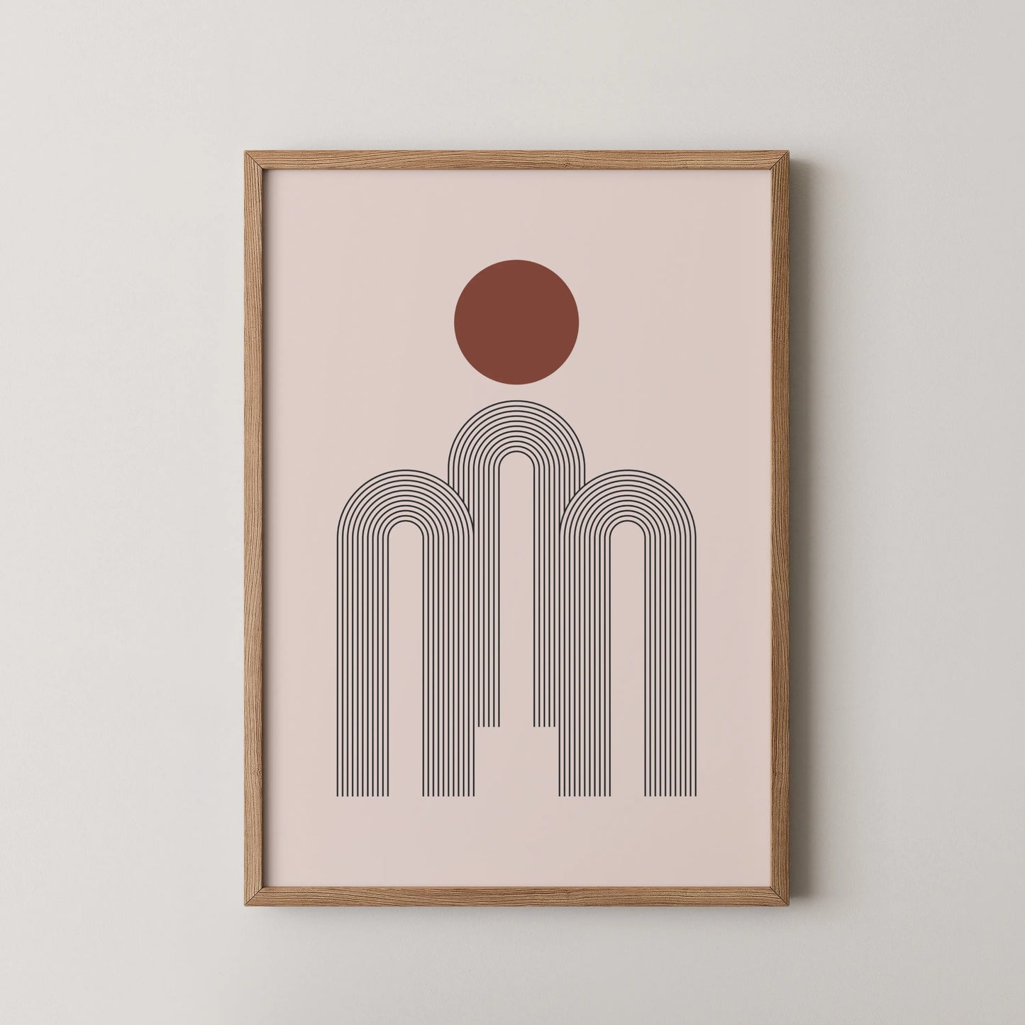 Abstract Art Lines, Mid Century Modern, Wall Painting