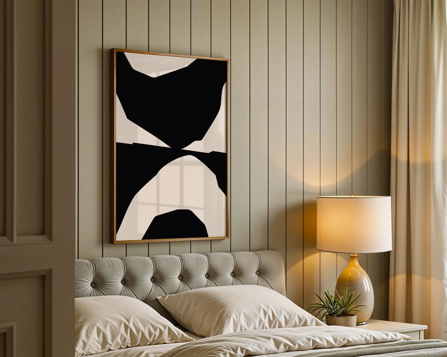 Abstract Black & White, Mid Century Modern, Wall Art