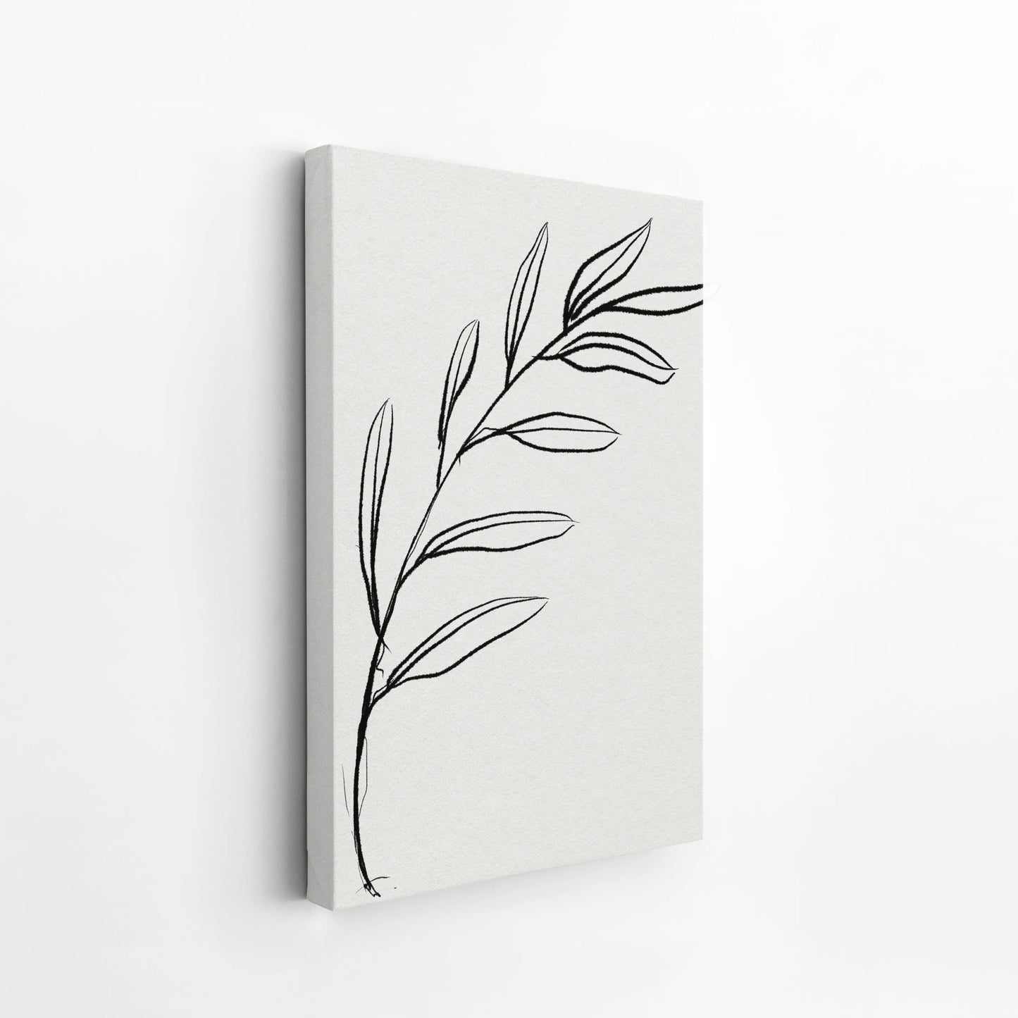 Abstract Branch, Black & White, Mid Century Modern