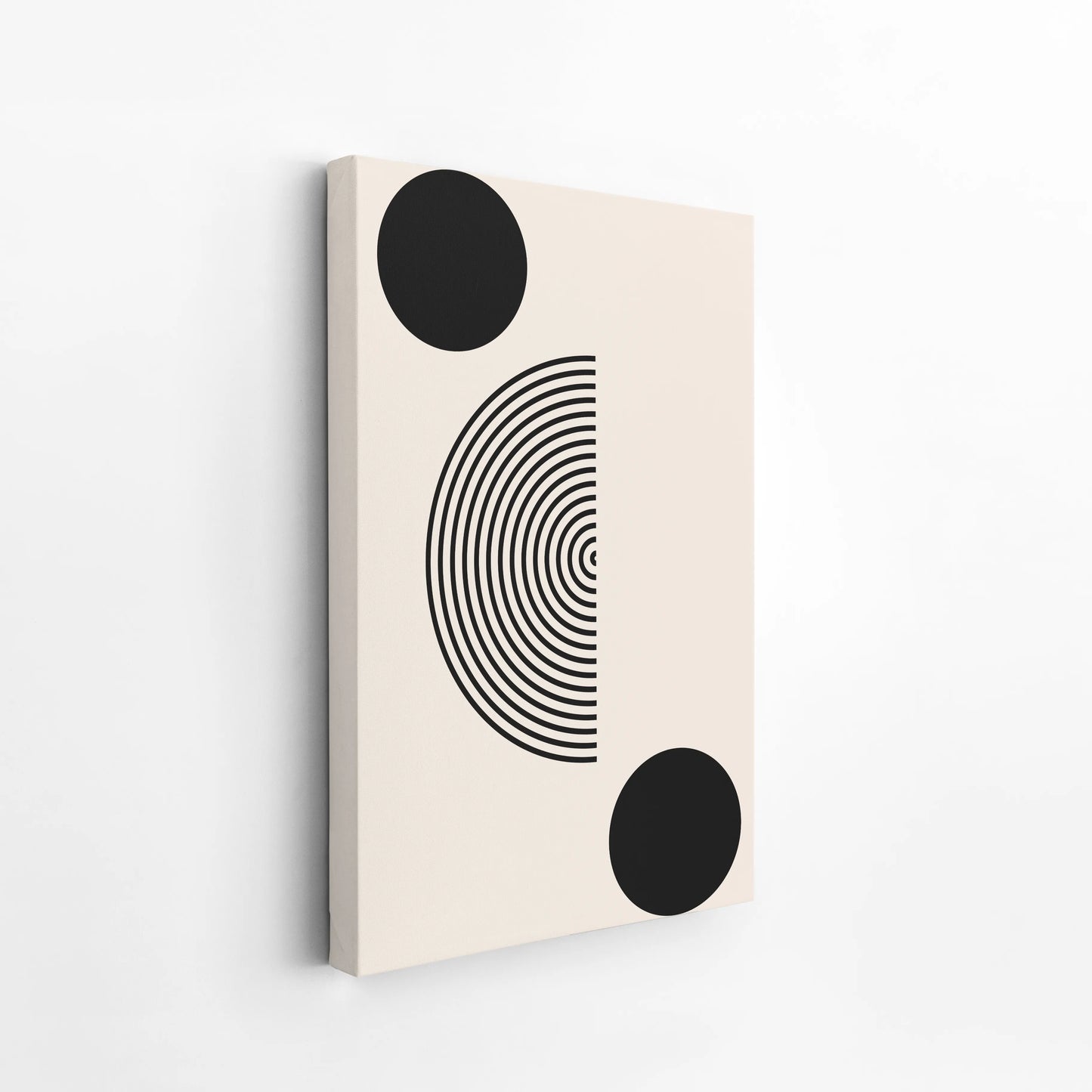 Abstract Lines I, Modern Wall Art, Black & White