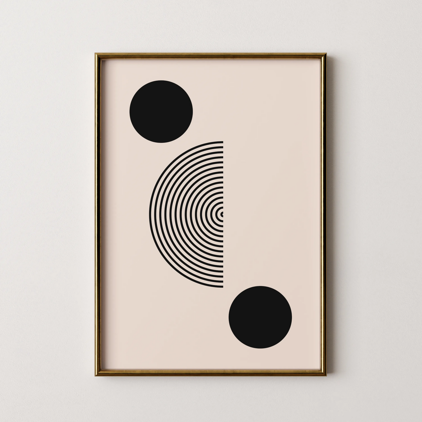 Abstract Lines I, Modern Wall Art, Black & White