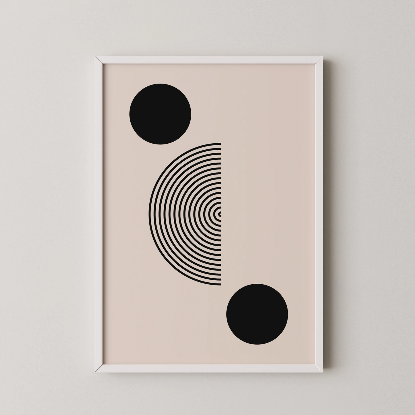 Abstract Lines I, Modern Wall Art, Black & White
