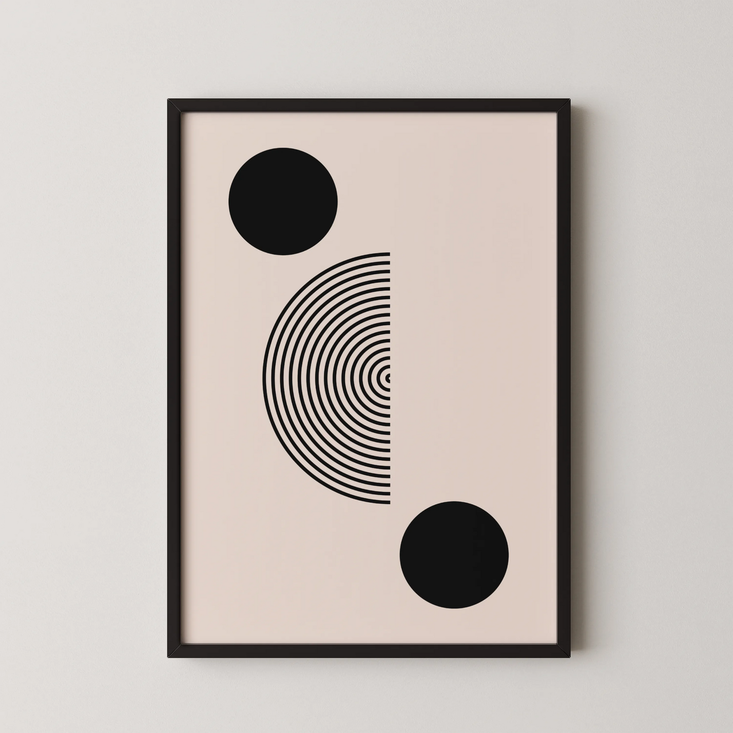 Abstract Lines I, Modern Wall Art, Black & White