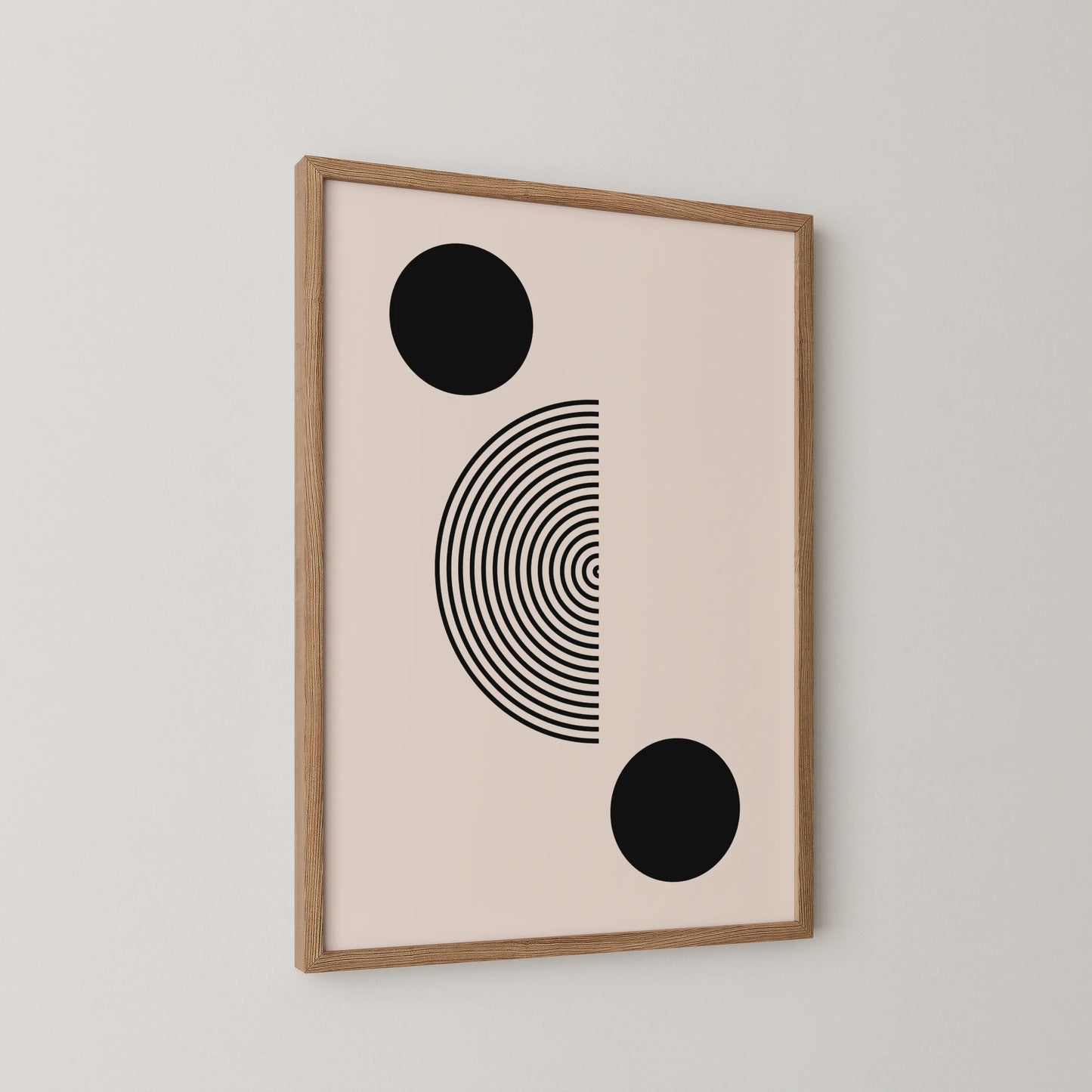 Abstract Lines I, Modern Wall Art, Black & White