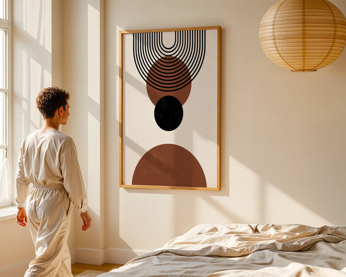 Abstract Lines, Mid Century Modern, Wall Painting