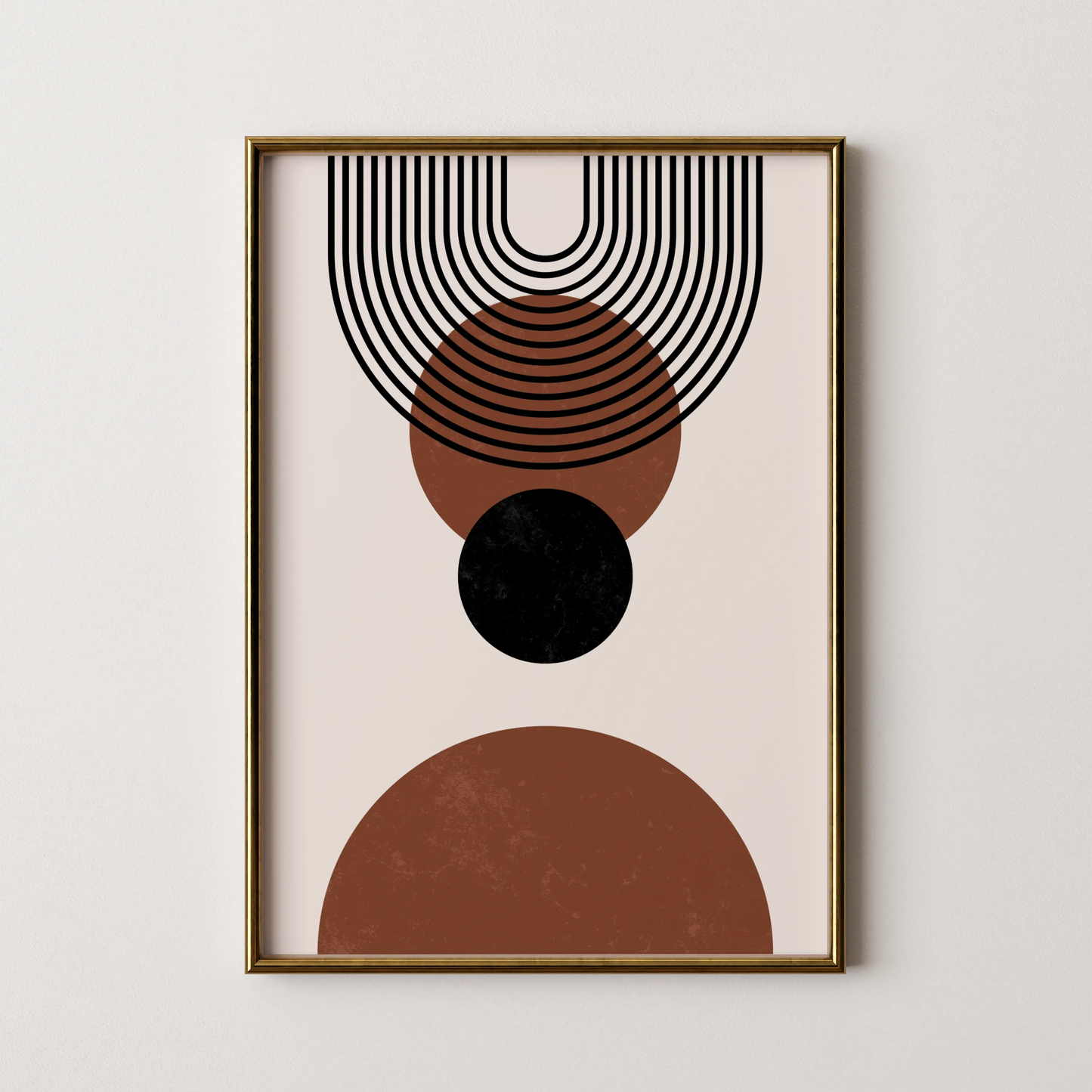 Abstract Lines, Mid Century Modern, Wall Painting