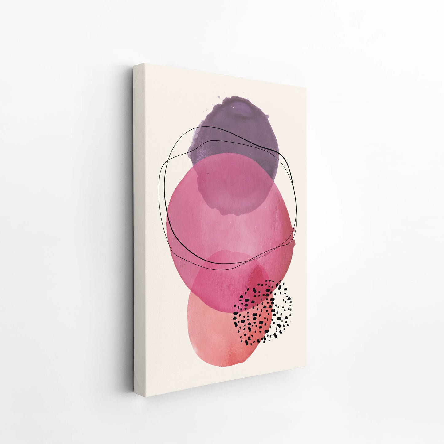 Abstract Shapes, Watercolor, Modern Wall Art