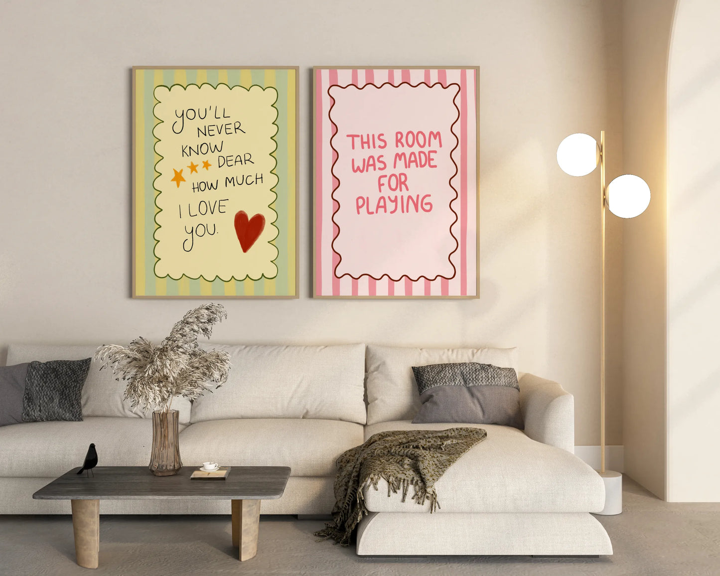 Affirmation club, Nursery prints