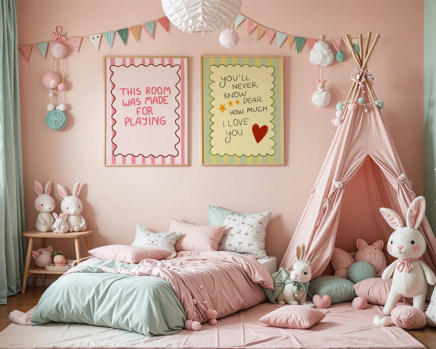 Affirmation club, Nursery prints