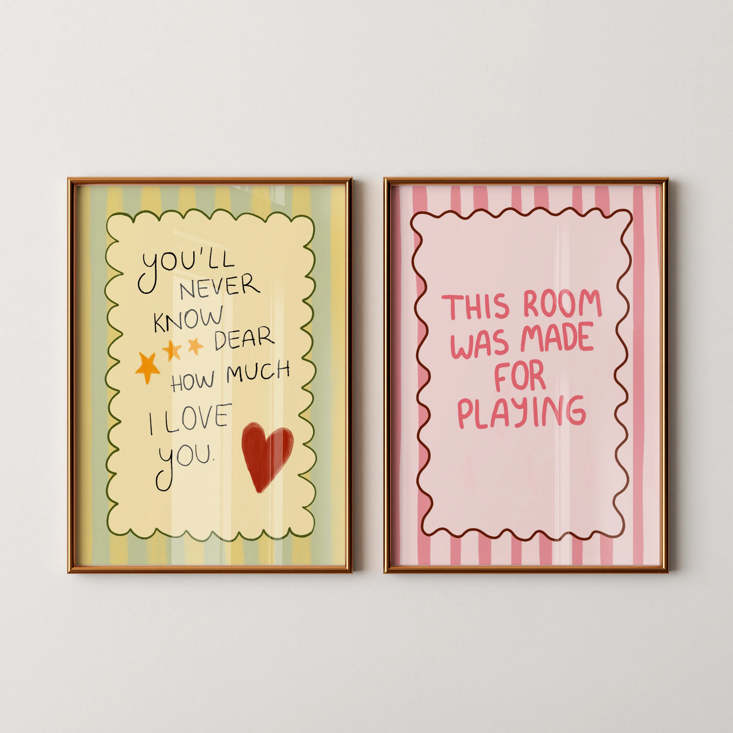 Affirmation club, Nursery prints