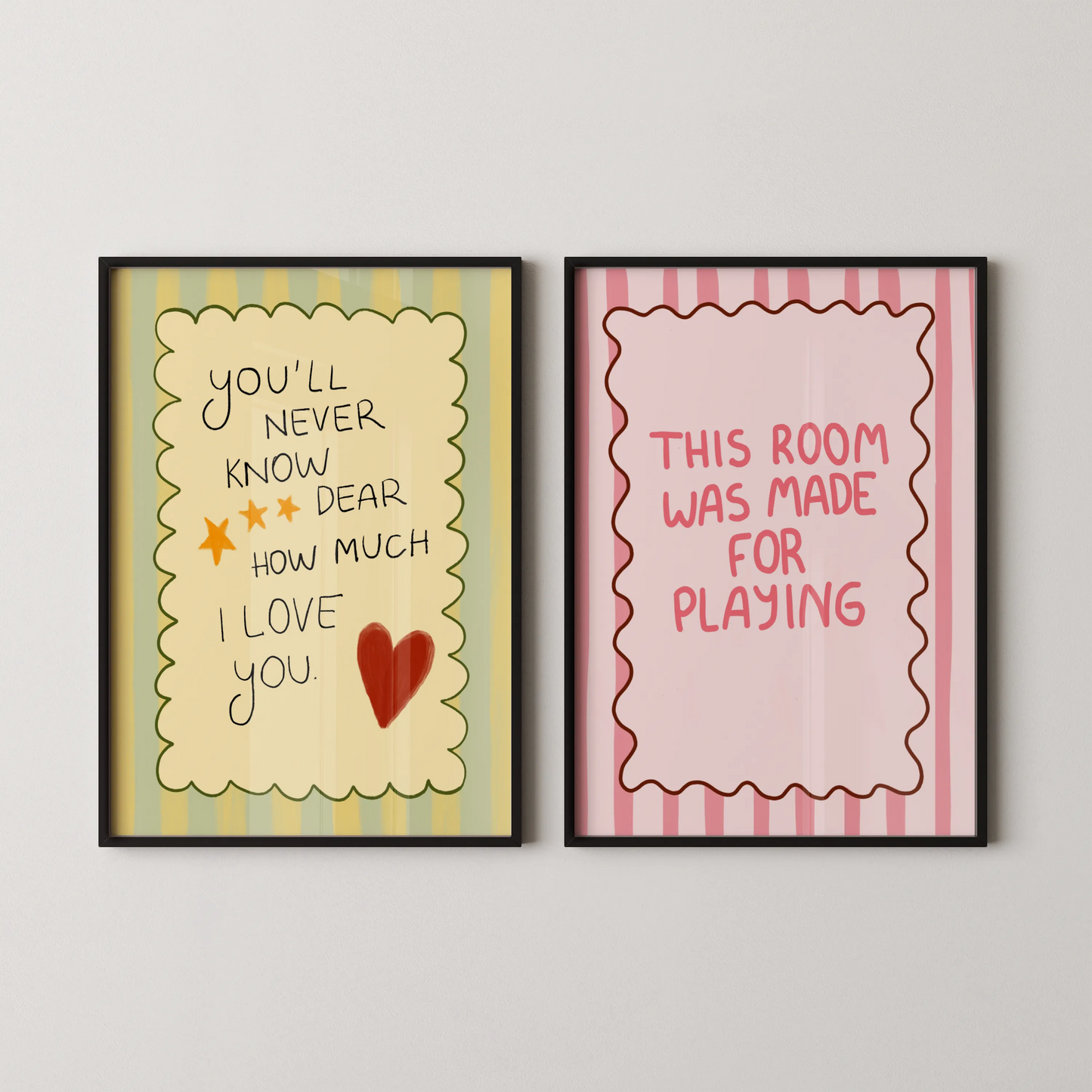 Affirmation club, Nursery prints