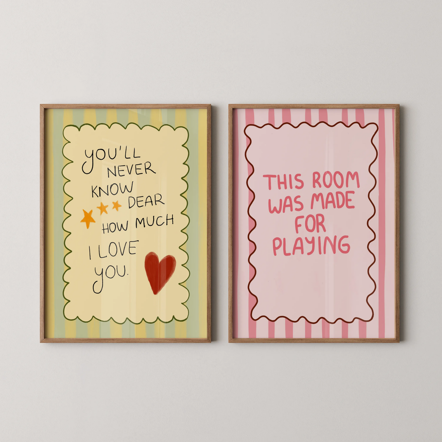 Affirmation club, Nursery prints