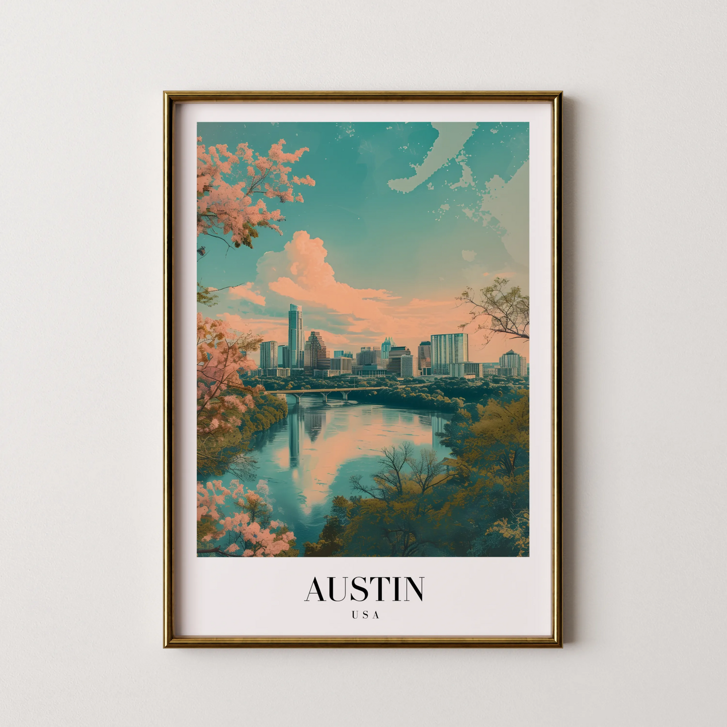 Austin, USA, City Prints
