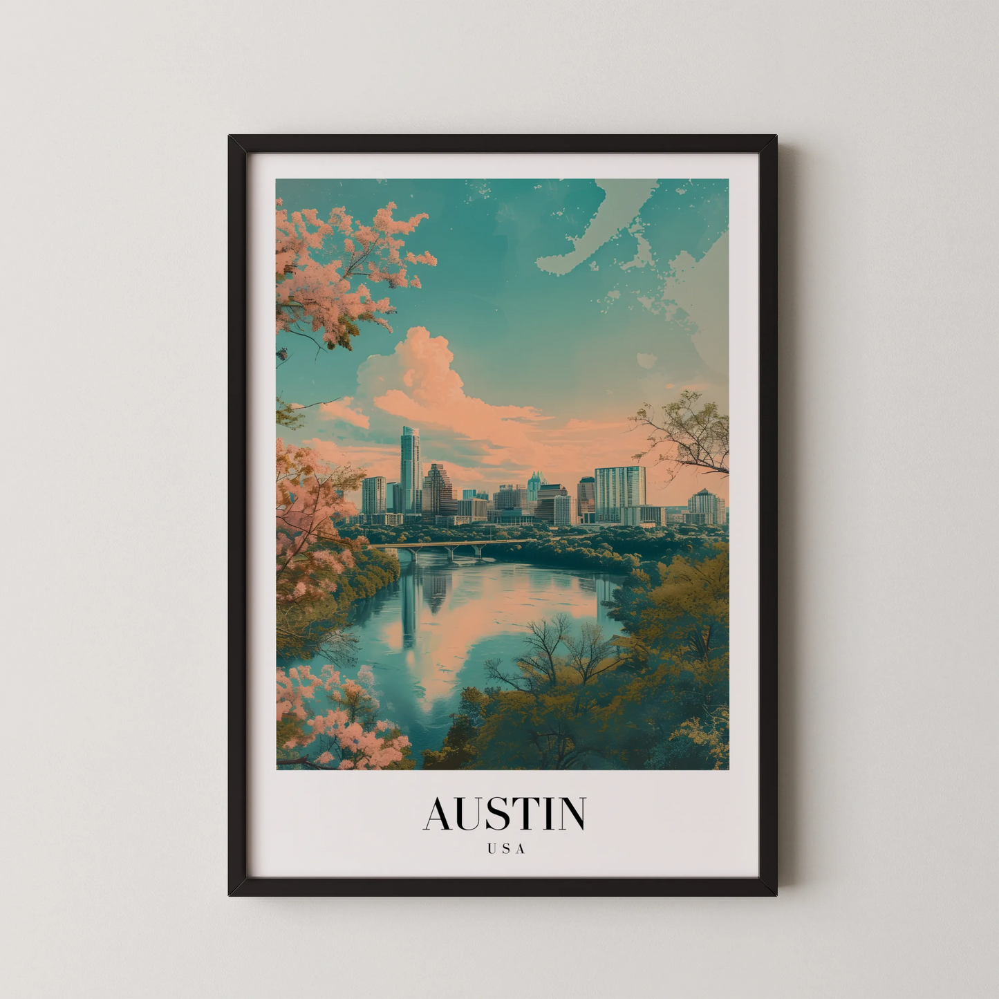 Austin, USA, City Prints