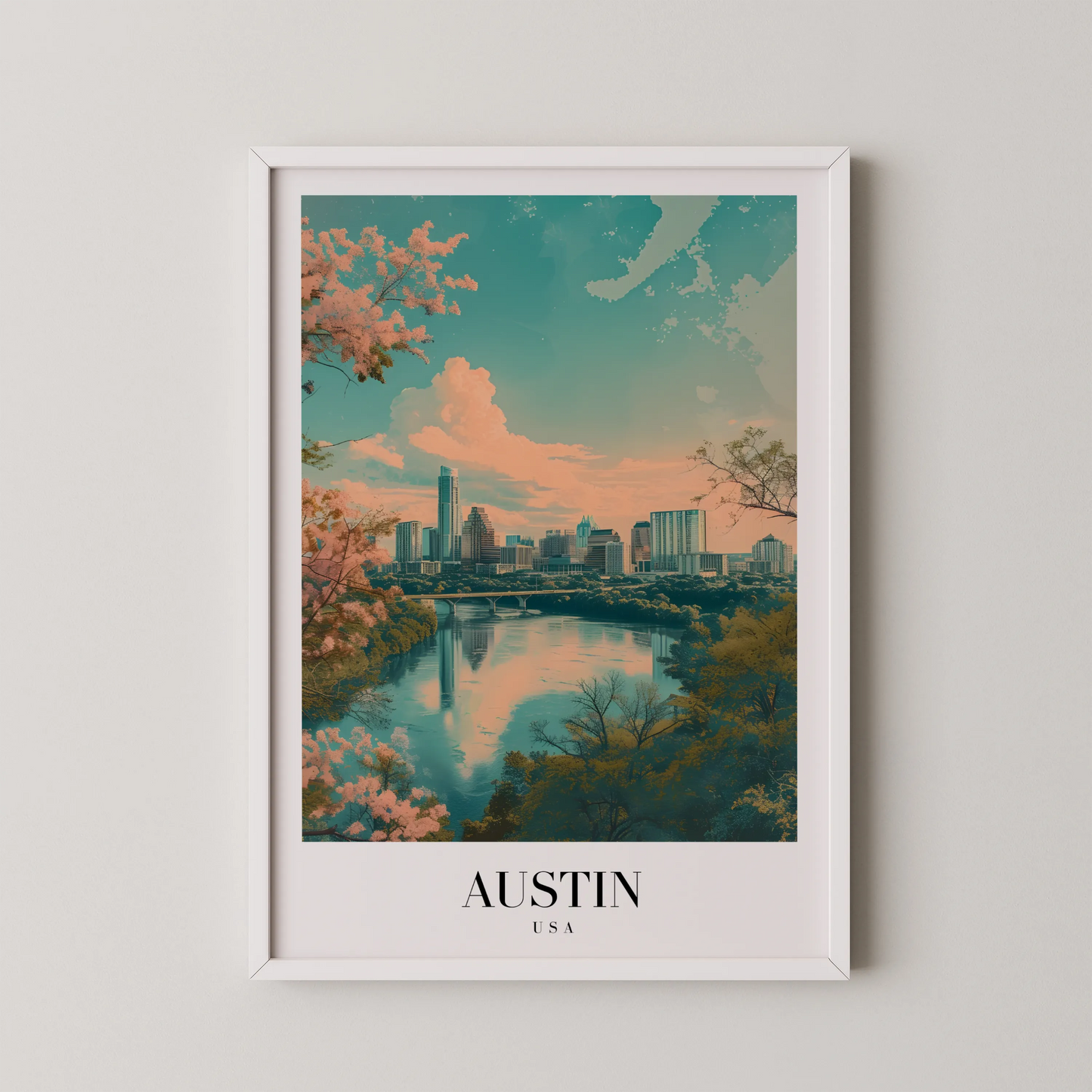 Austin, USA, City Prints