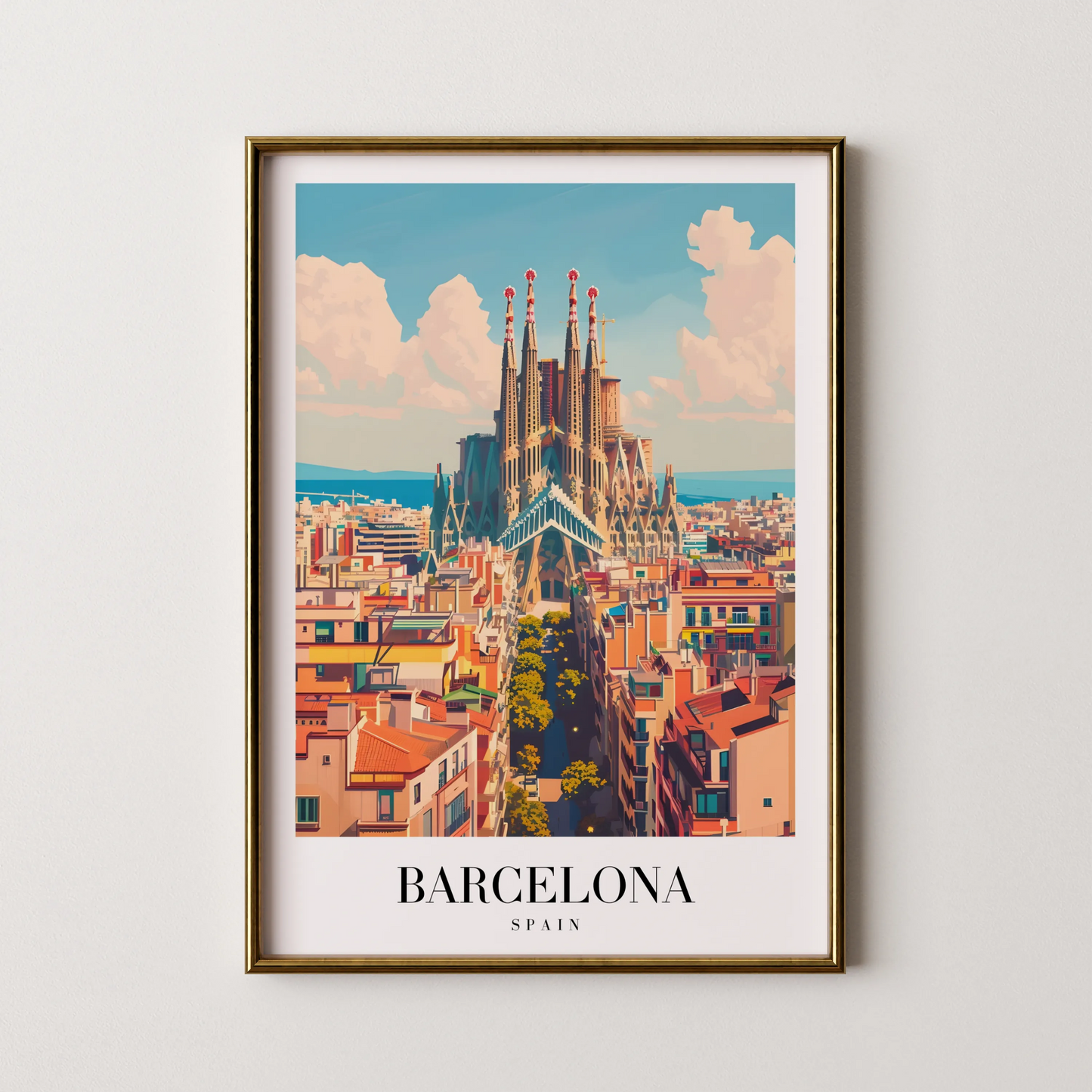 Barcelona, Spain, City Prints