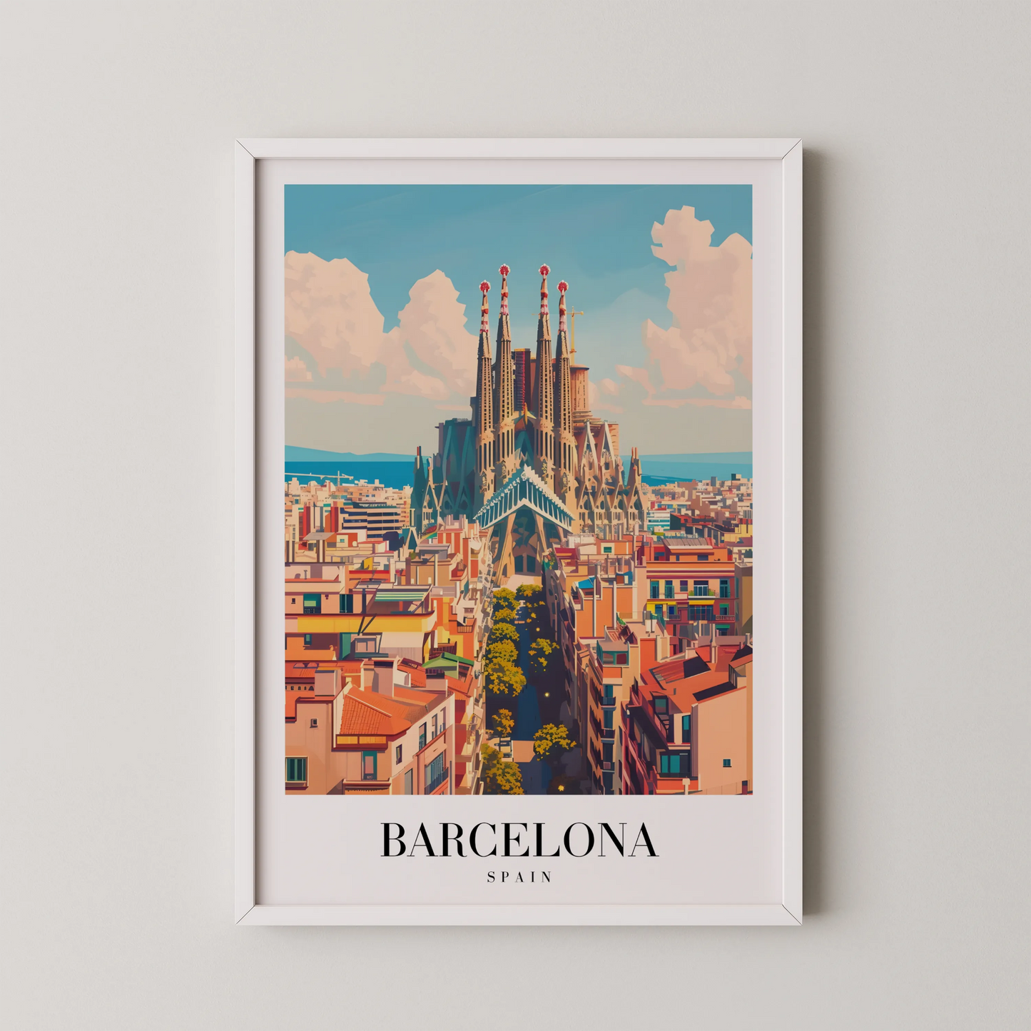 Barcelona, Spain, City Prints