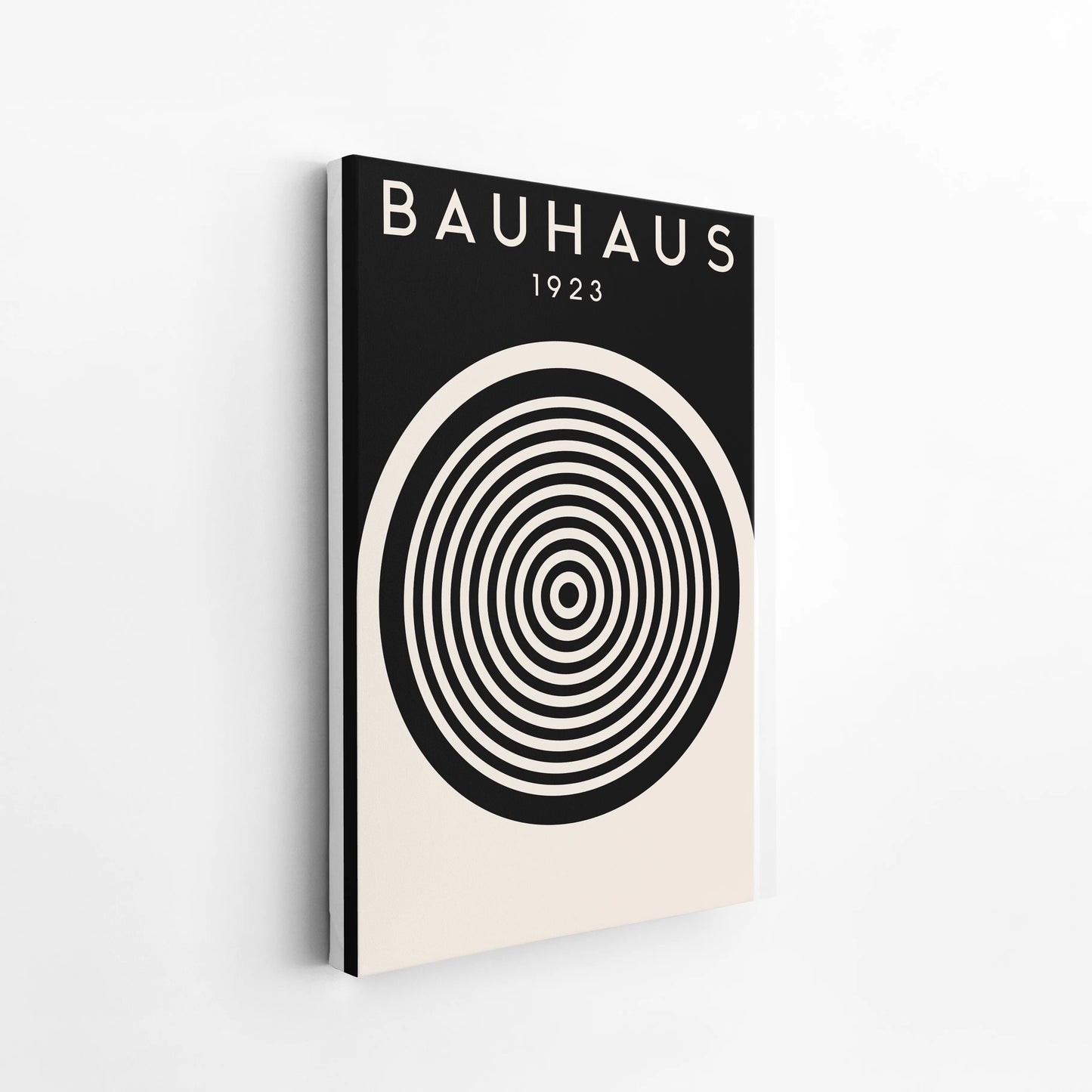Bauhaus Circle Print, Geometric Shapes, Modern Architect, Clean Design Wall Art