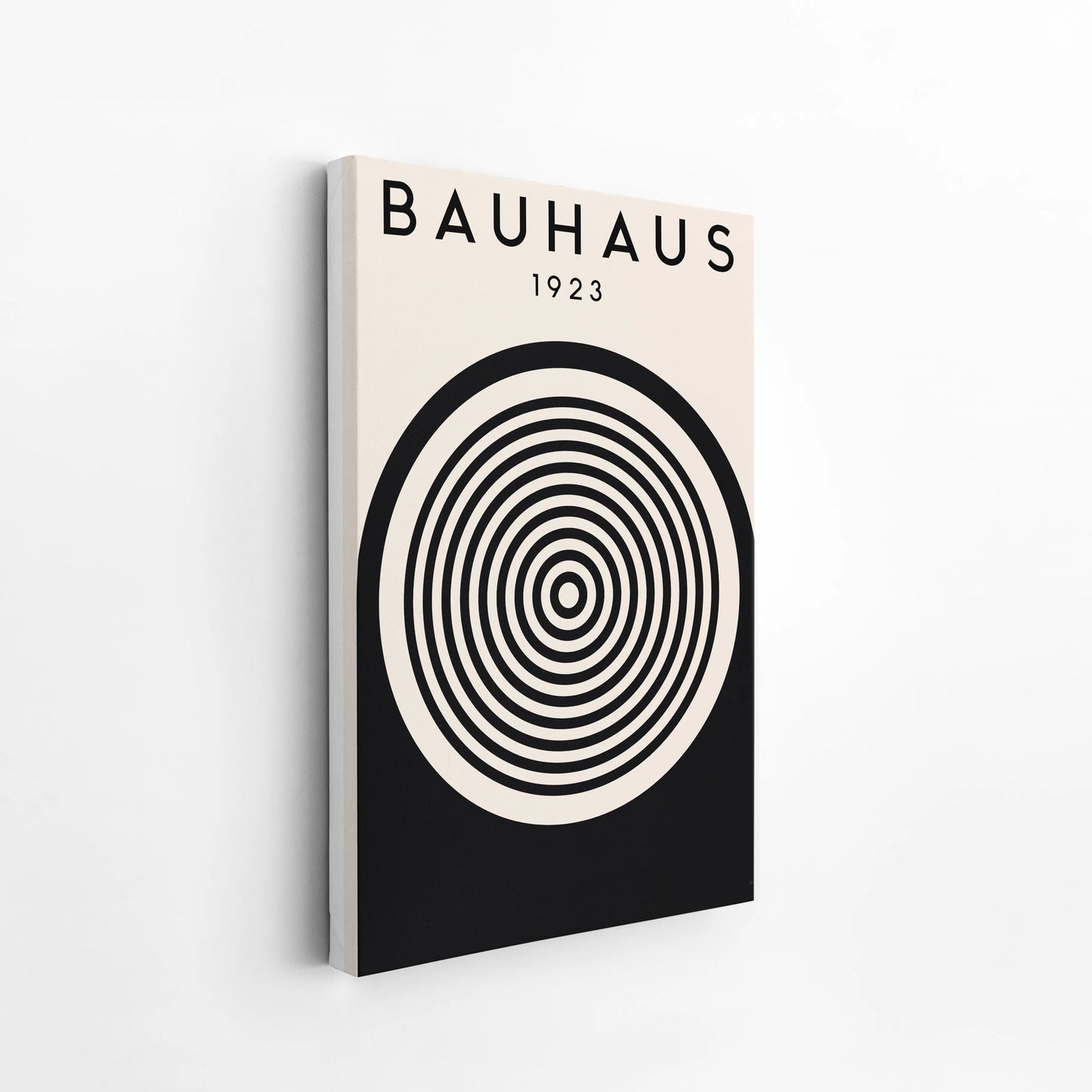 Bauhaus Circle Print I, Geometric Shapes, Modern Architect, Clean Design Wall Art