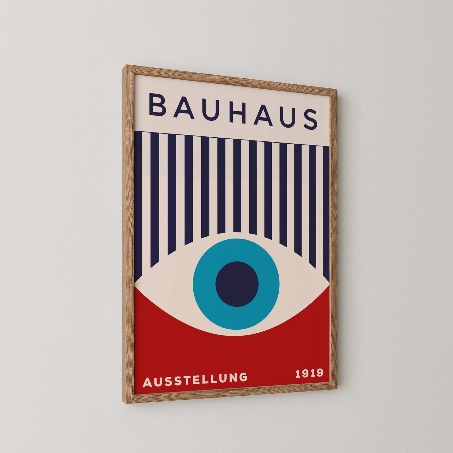 Bauhaus Eye Print, Geometric Shapes, Modern Architect, Clean Design Wall Art