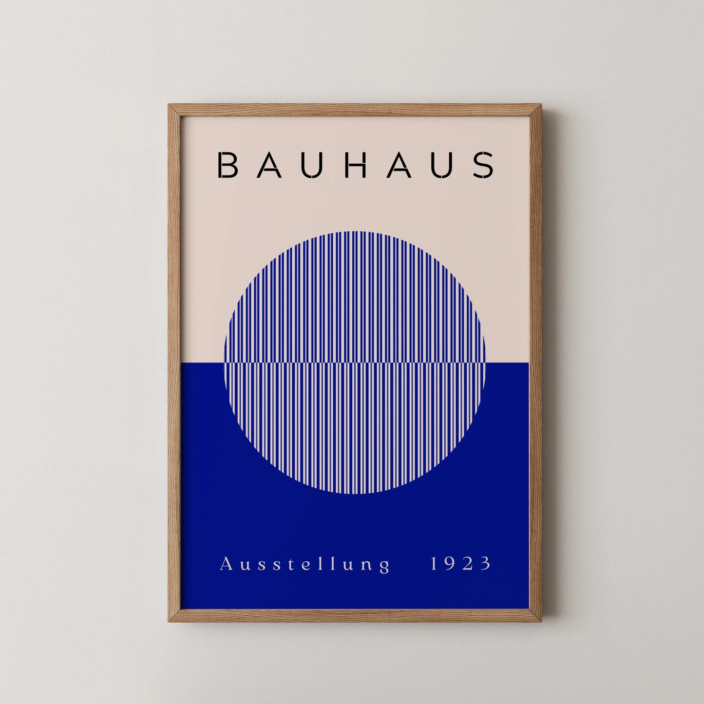 Bauhaus, Geometric, Bold Blue, Modern Architect, Clean Wall Art