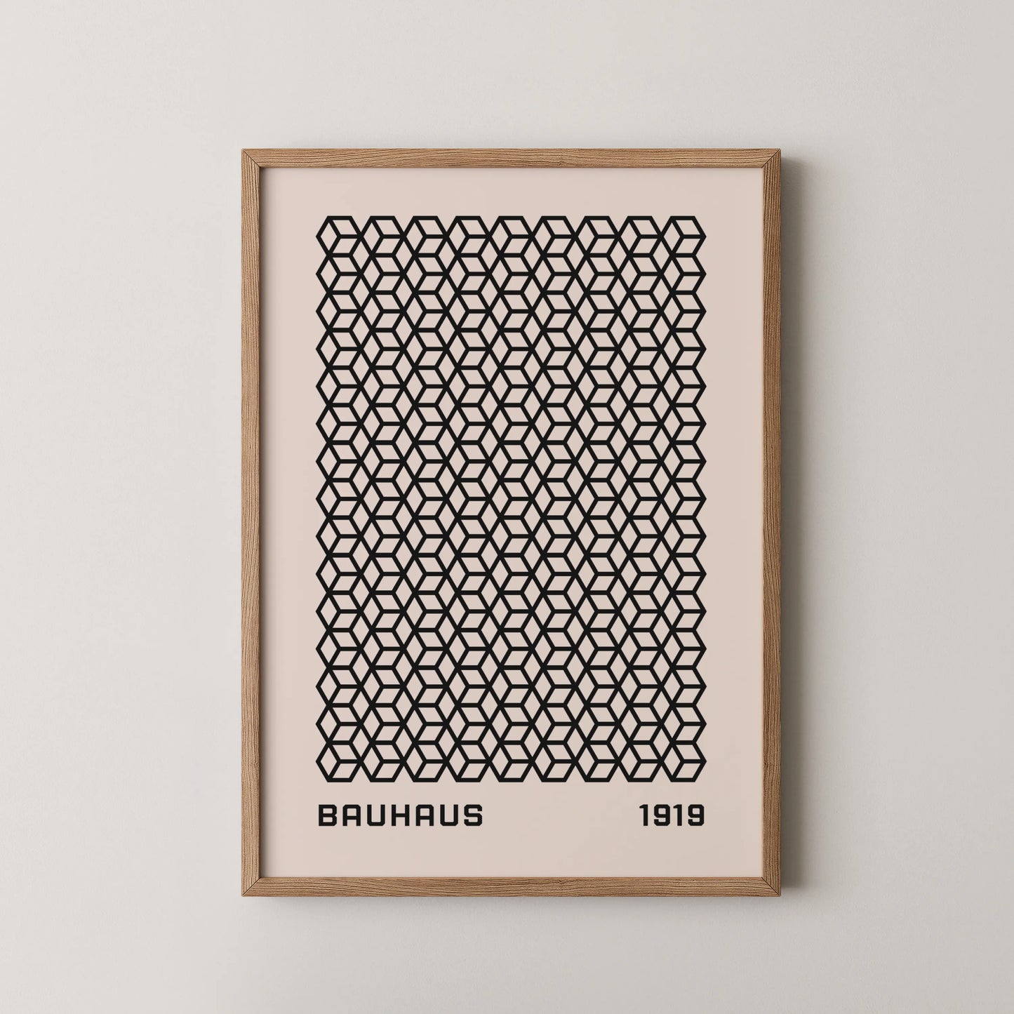 Bauhaus Geometric Print, Modern Architect, Clean Design Wall Art 1