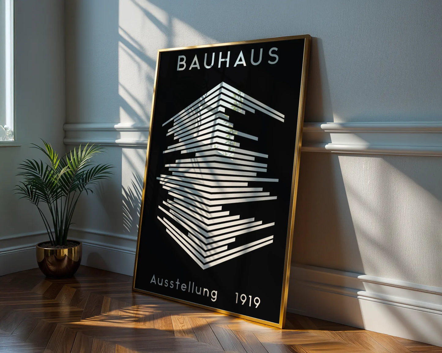 Bauhaus Geometric Print, Modern Architect, Clean Design Wall Art