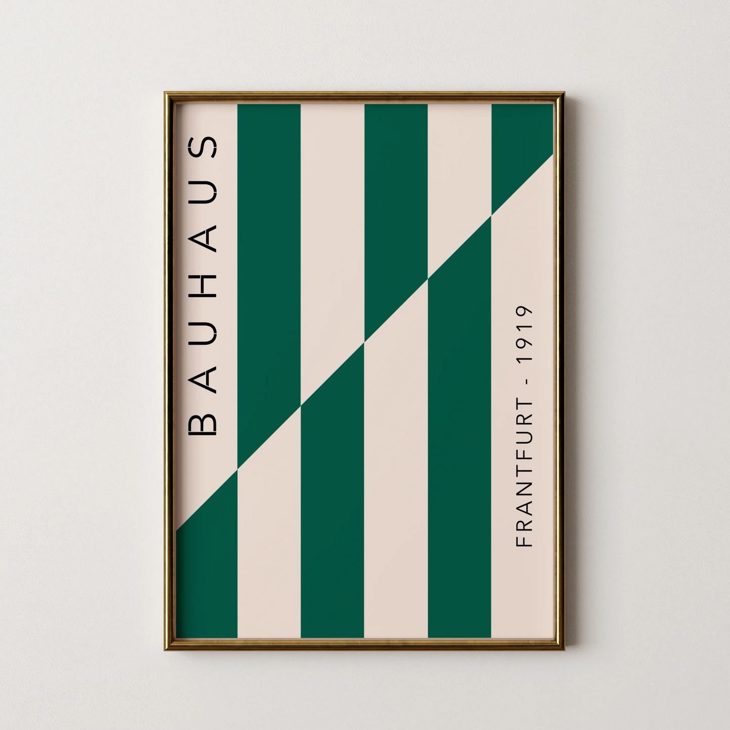 Bauhaus, Geometric, Sap Green, Modern Architect, Clean Wall Art