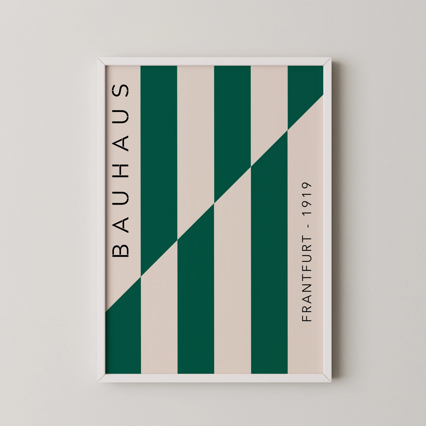 Bauhaus, Geometric, Sap Green, Modern Architect, Clean Wall Art