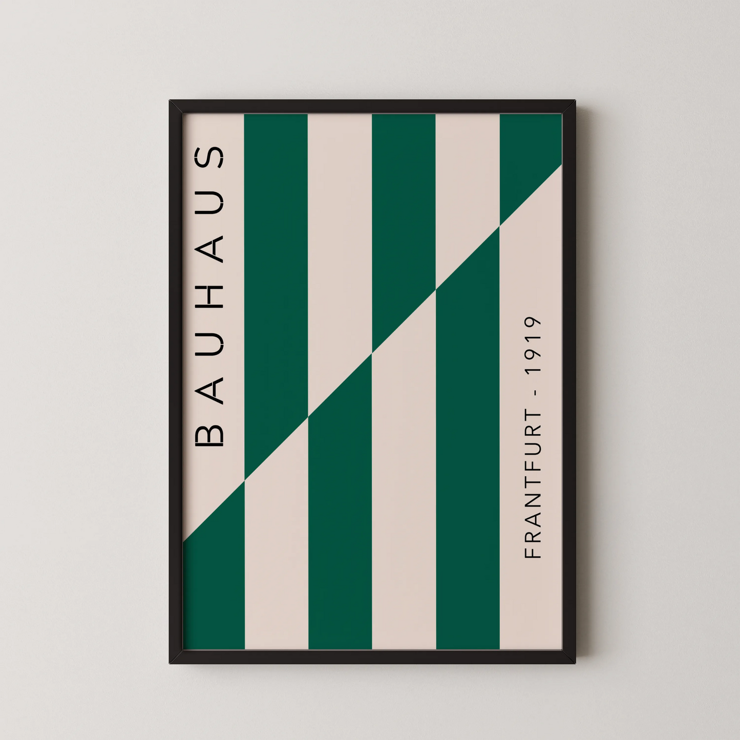Bauhaus, Geometric, Sap Green, Modern Architect, Clean Wall Art