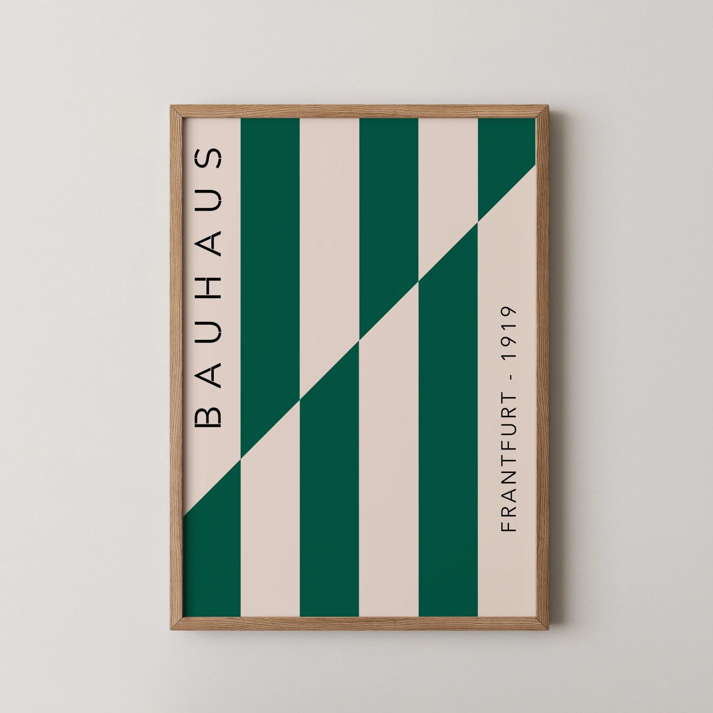 Bauhaus, Geometric, Sap Green, Modern Architect, Clean Wall Art