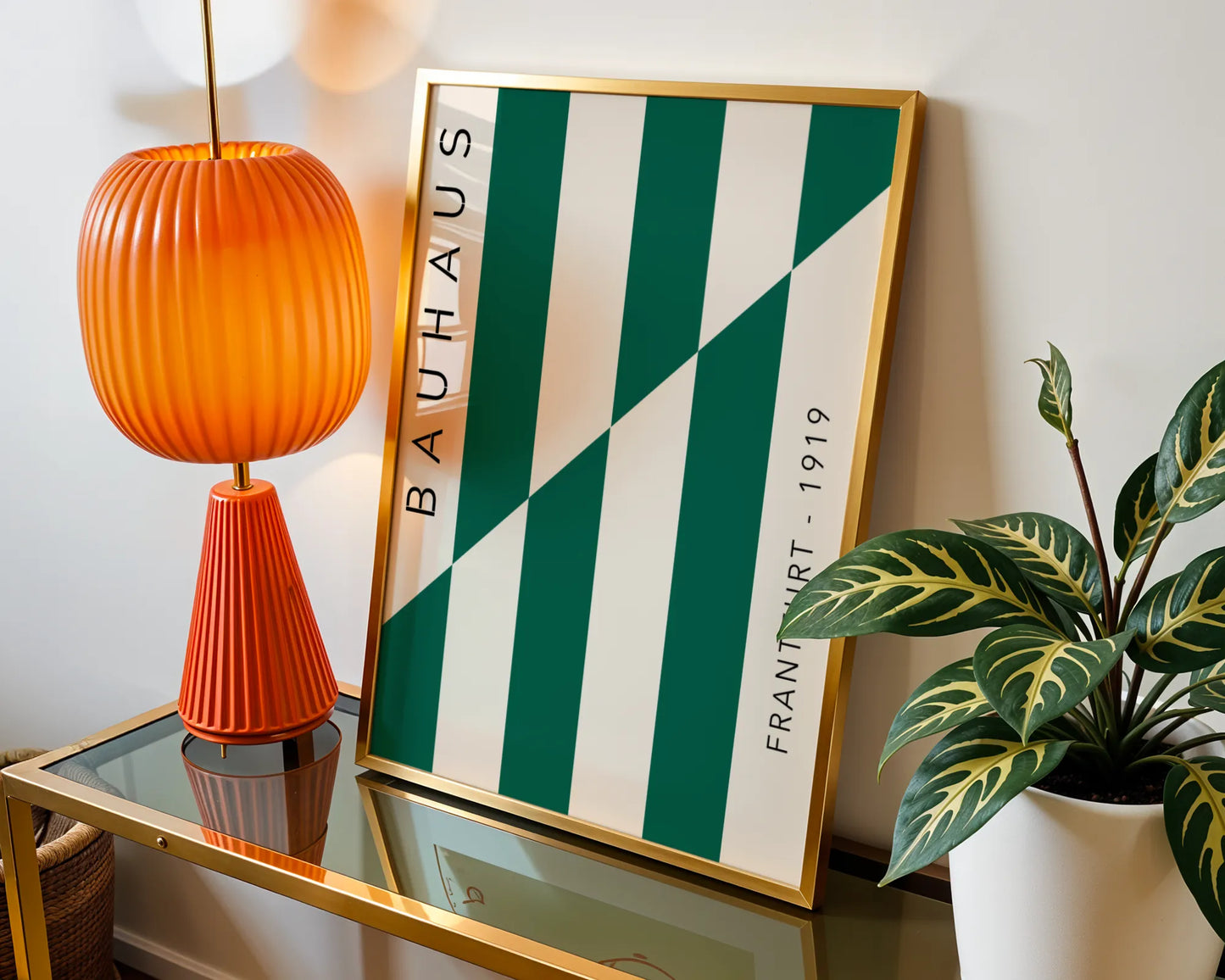 Bauhaus, Geometric, Sap Green, Modern Architect, Clean Wall Art