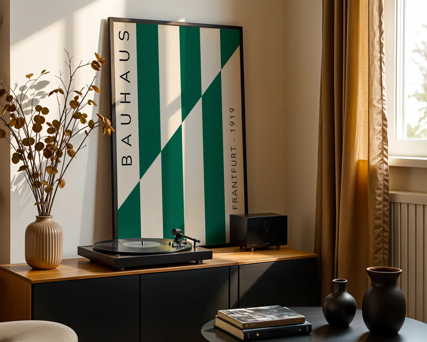 Bauhaus, Geometric, Sap Green, Modern Architect, Clean Wall Art