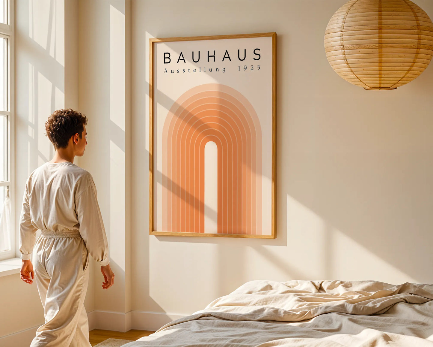 Bauhaus Print, Geometric Lines I, Bold Abstract, Clean Wall Art