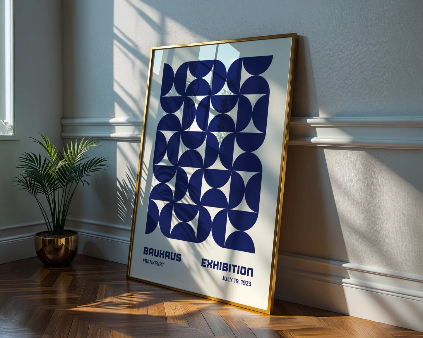 Bauhaus Print, Geometric Shape, Black & White, Modern Architect, Clean Wall Art