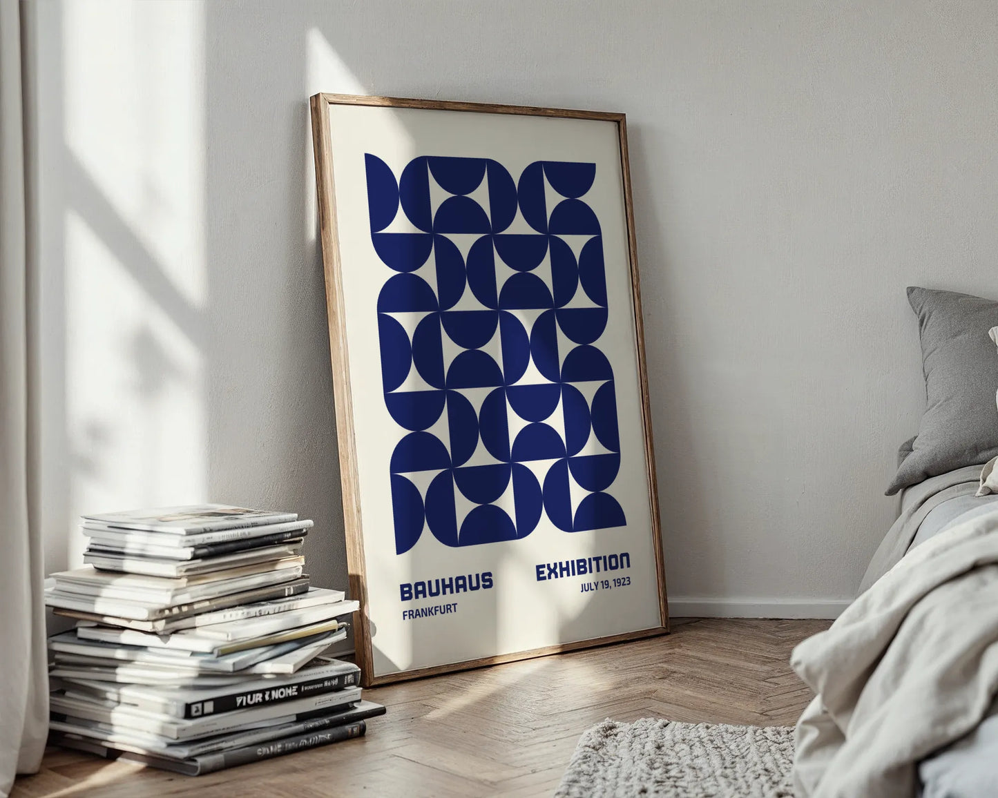 Bauhaus Print, Geometric Shape, Black & White, Modern Architect, Clean Wall Art