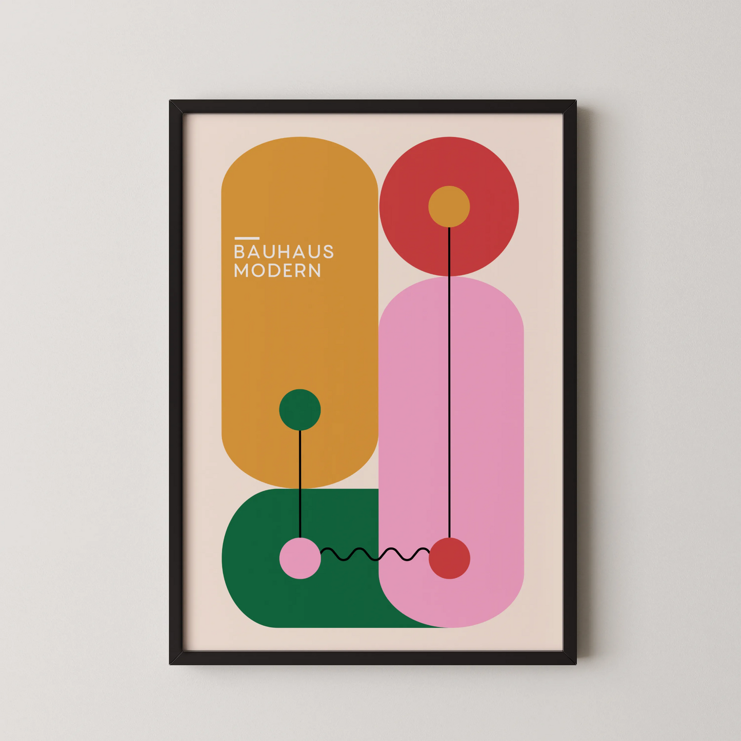 Bauhaus Print, Geometric Shape, Bold Abstract, Modern Architect, Clean Wall Art