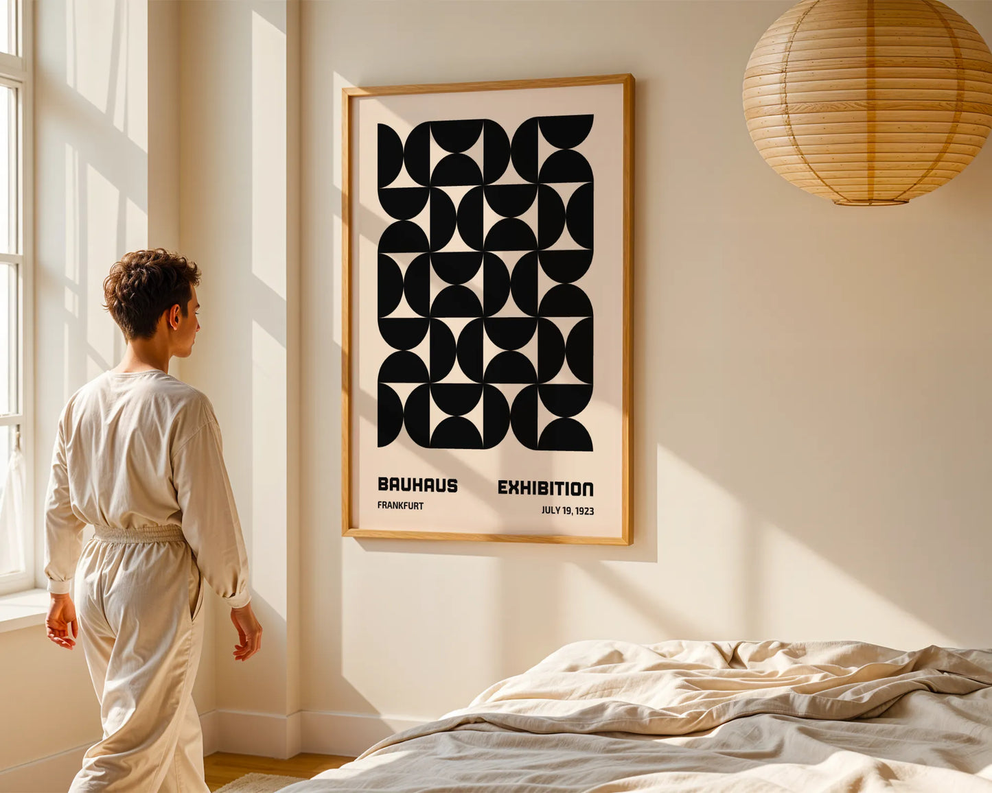 Bauhaus Shapes, Modern Geometric Print, Clean Wall Art