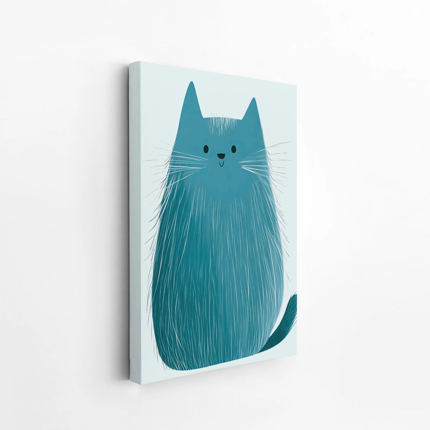 Blue cat - Nursery Prints