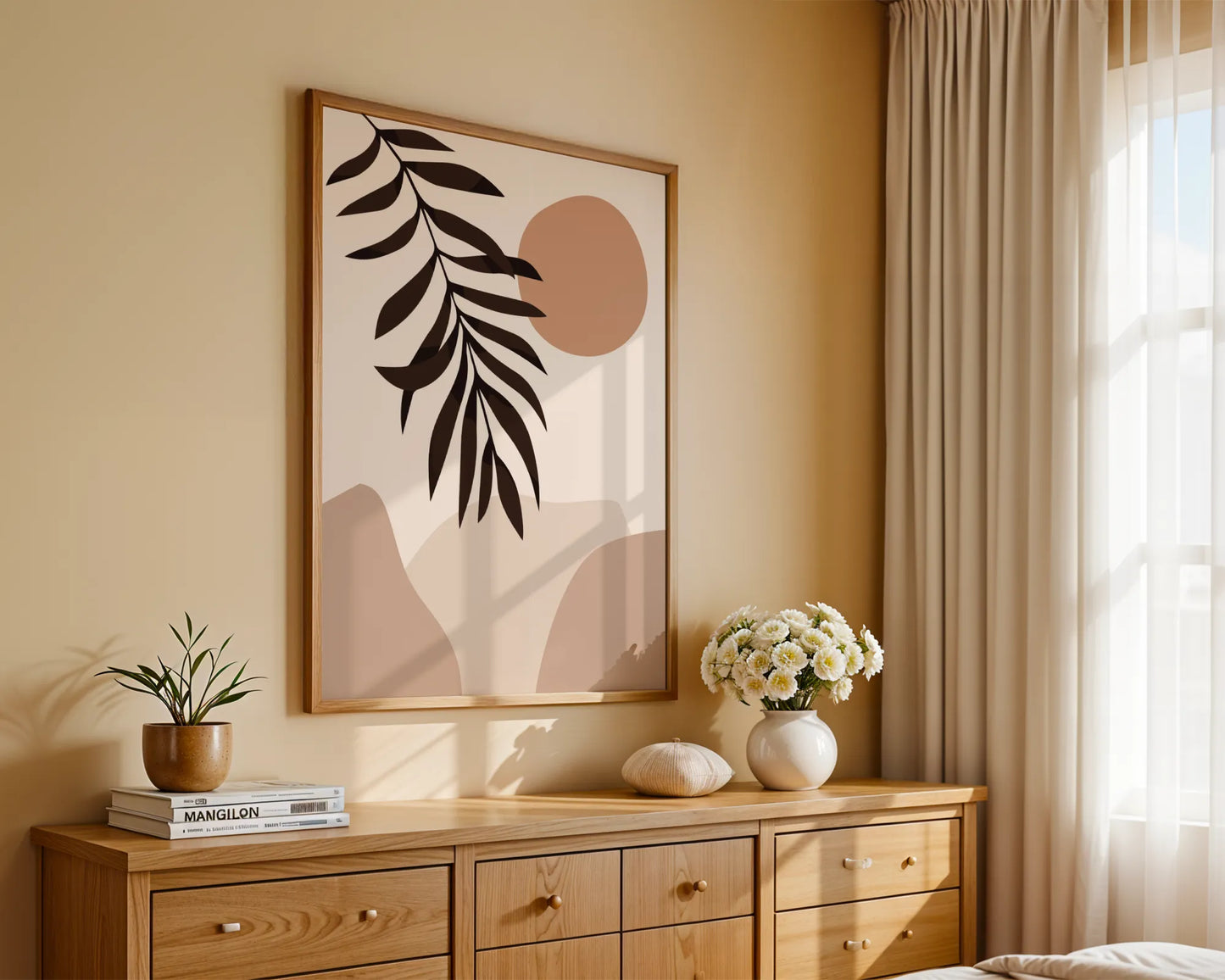 Boheme Art, Mid Century Modern, Wall Painting
