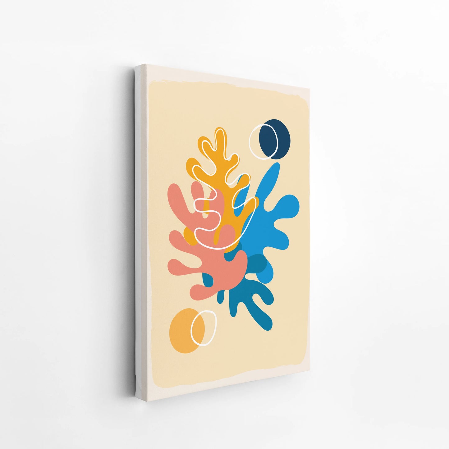Boheme Flower II, Mid Century Modern, Wall Painting
