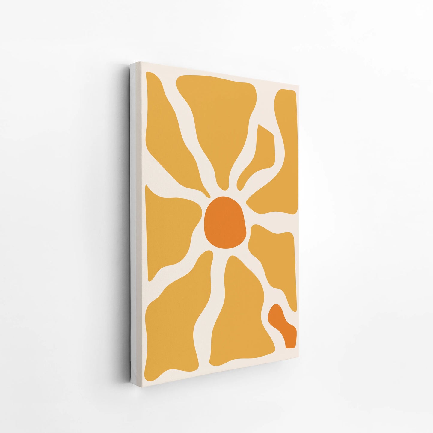 Boheme Flower, Mid Century Modern, Wall Painting