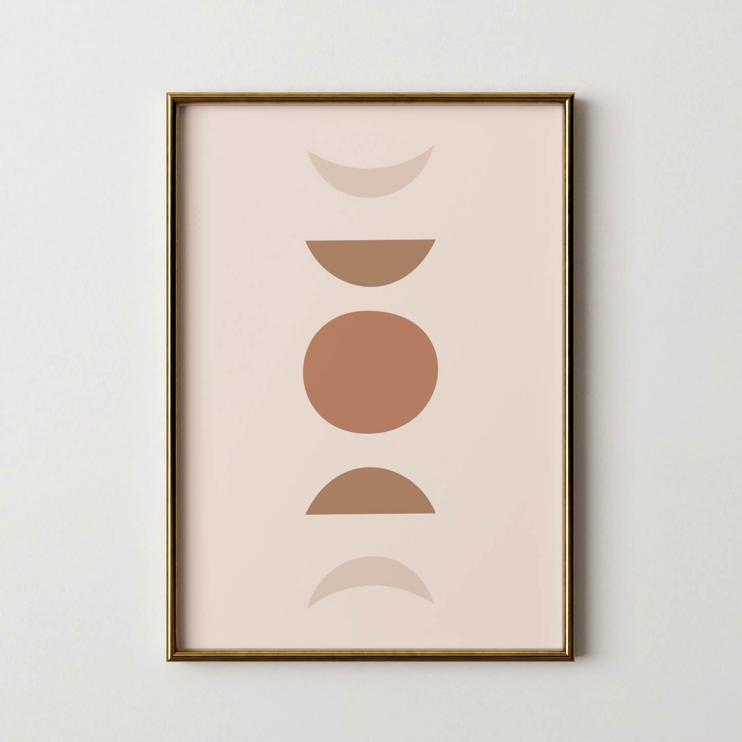 Boheme Moon, Mid Century Modern, Wall Painting