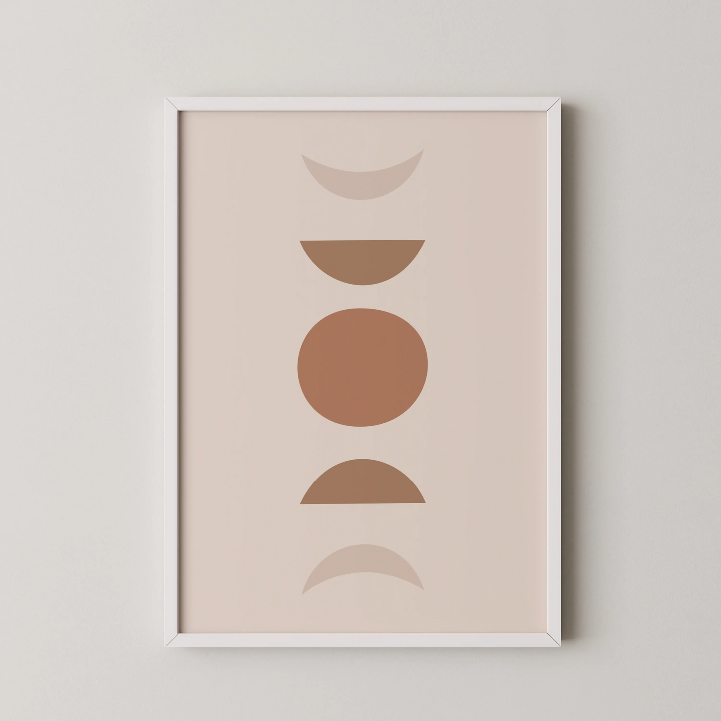 Boheme Moon, Mid Century Modern, Wall Painting