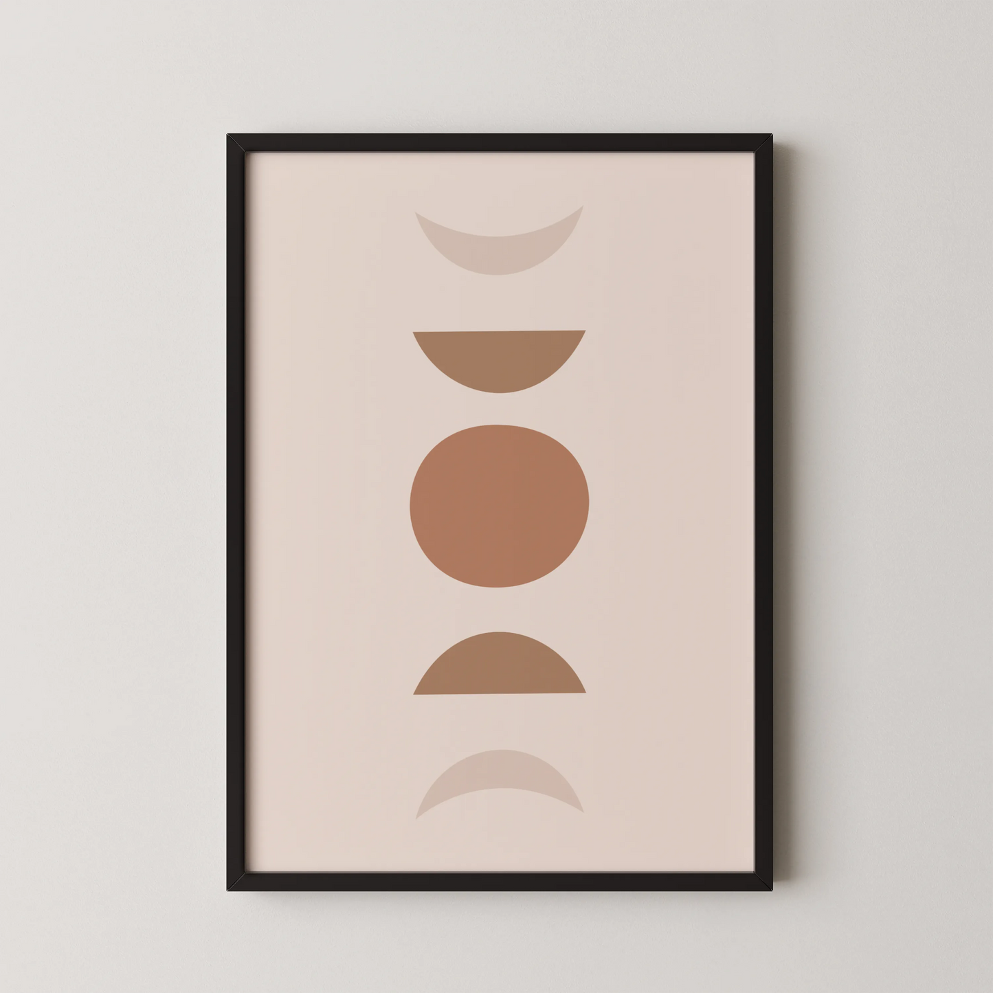Boheme Moon, Mid Century Modern, Wall Painting
