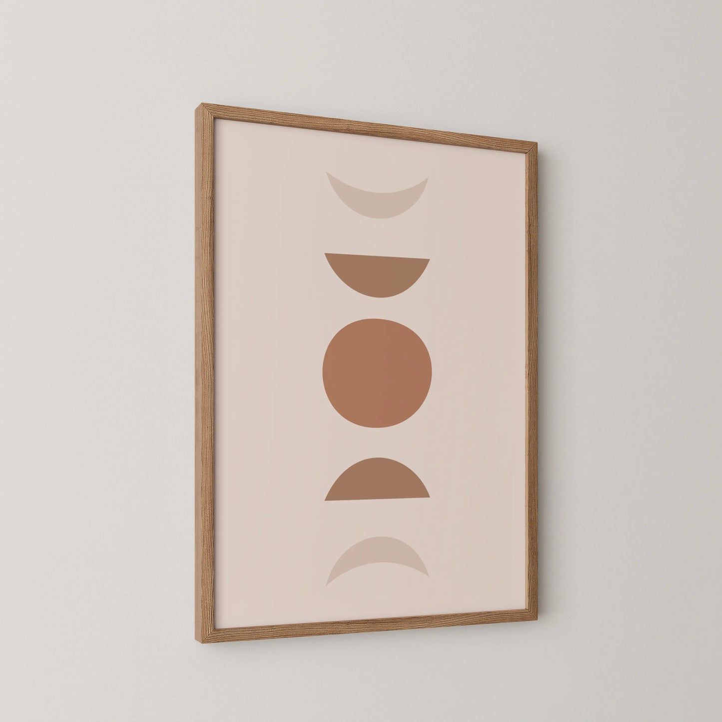 Boheme Moon, Mid Century Modern, Wall Painting