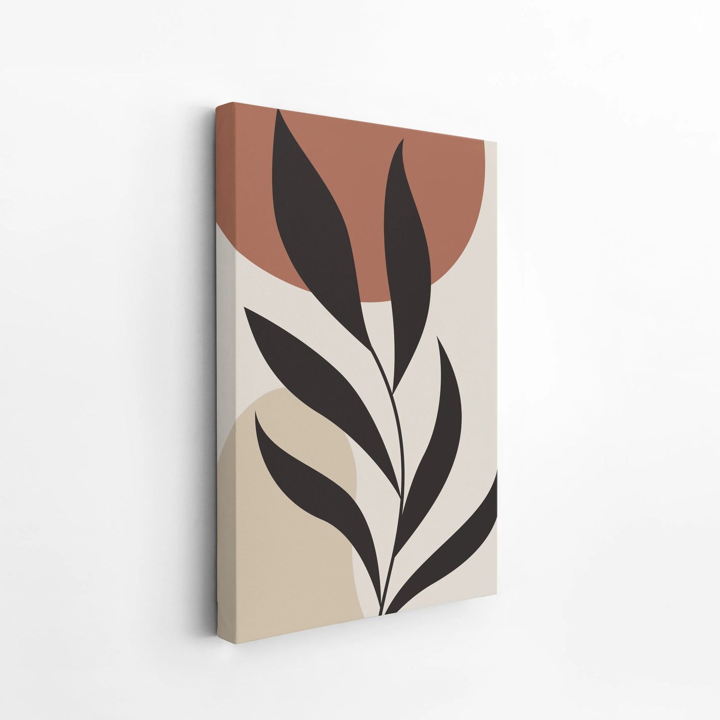 Bohemien Leaves I, Modern Wall Painting